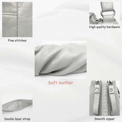 Soft PU Leather Shoulder Bag Crossbody Purse