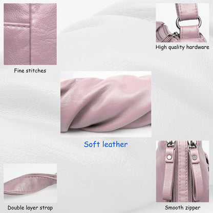 Soft PU Leather Shoulder Bag Crossbody Purse