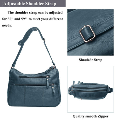 Soft PU Leather Shoulder Bag Crossbody Purse