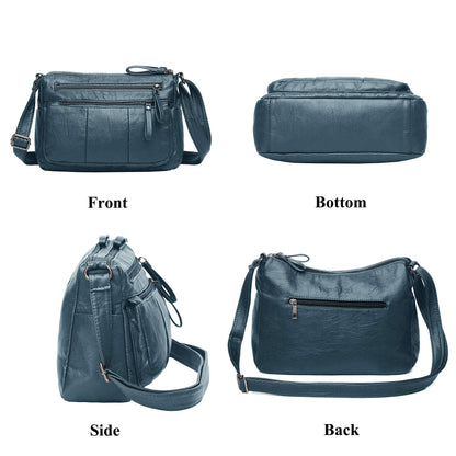 Soft PU Leather Shoulder Bag Crossbody Purse